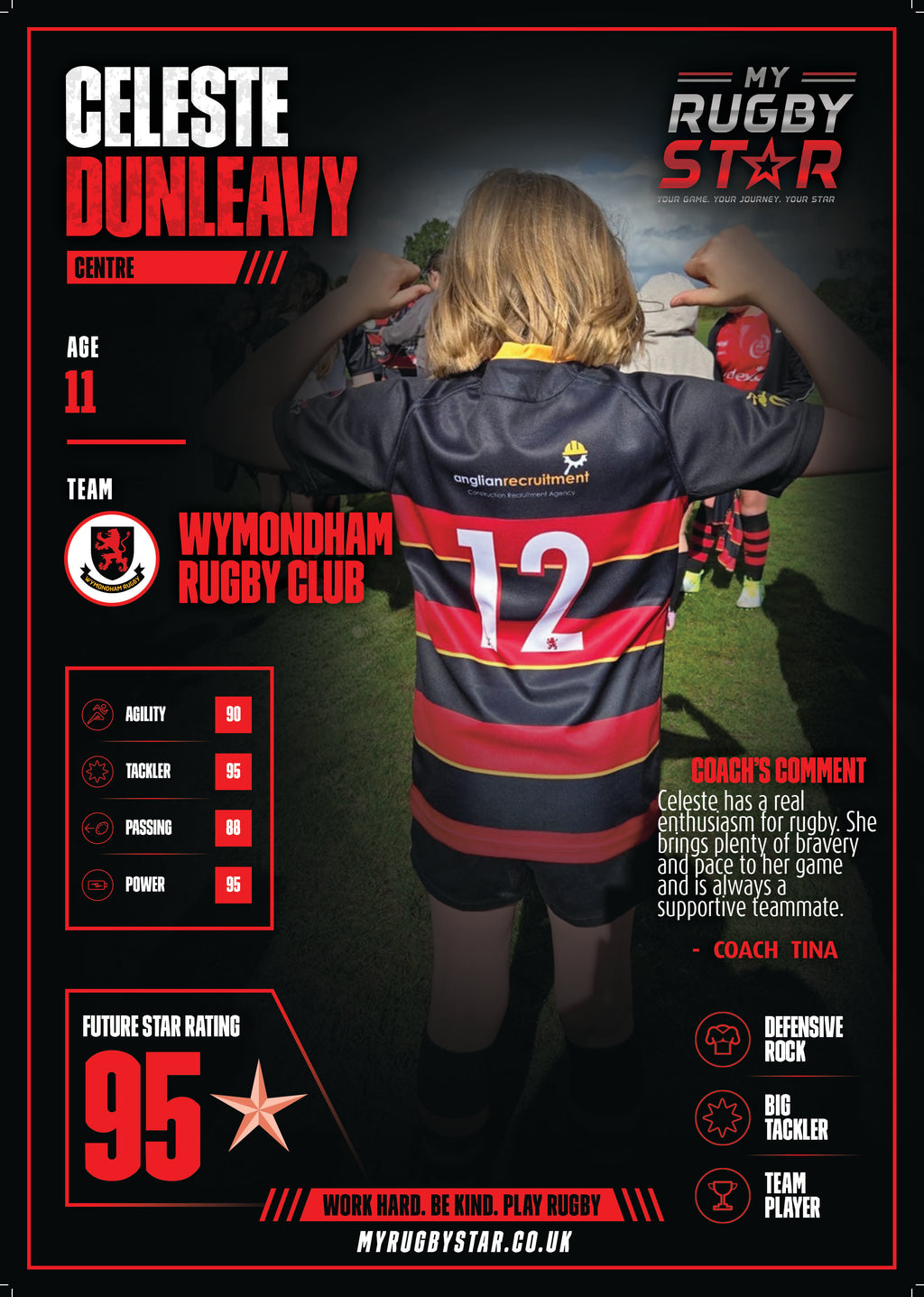 My Rugby Star – Personalised Digital Rugby Card